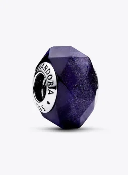 Faceted Blue Murano Glass Charm