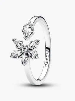 Sparkling Herbarium Cluster Open Ring