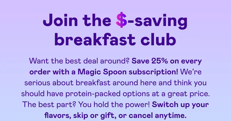 Join the $-saving breakfast club