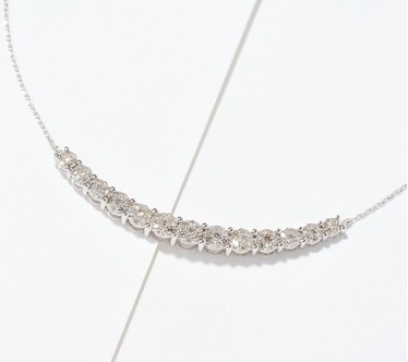 Affinity Diamonds 0.50cttw Smile Necklace, 14K Gold