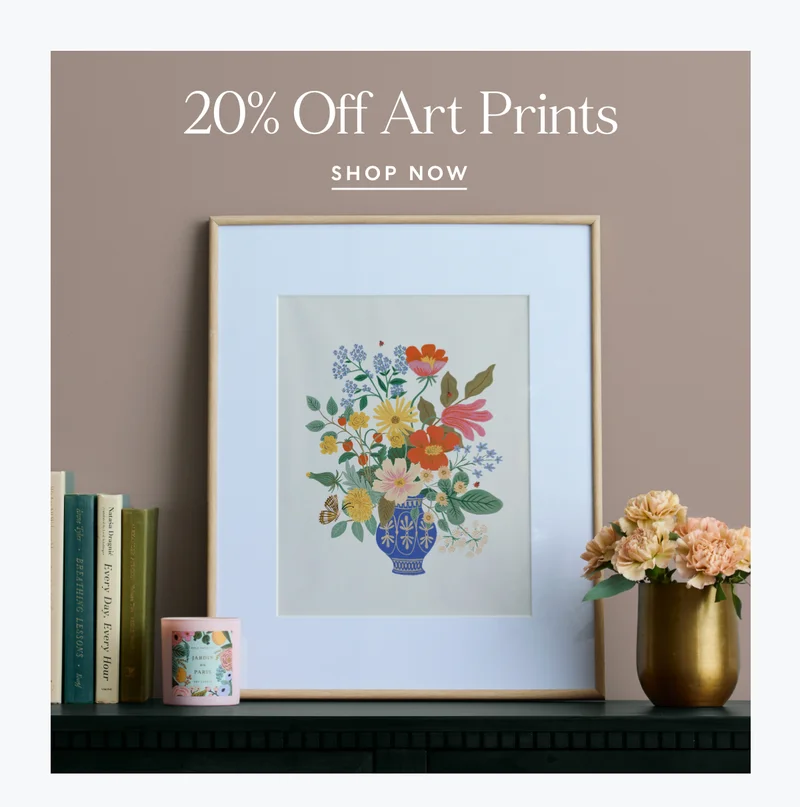 20% Off Art Prints