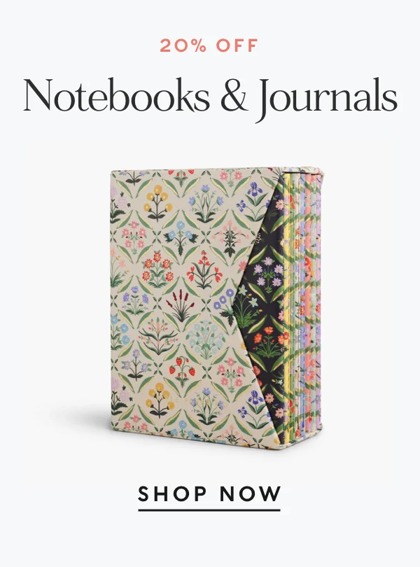 20% Off Notebooks and Journals