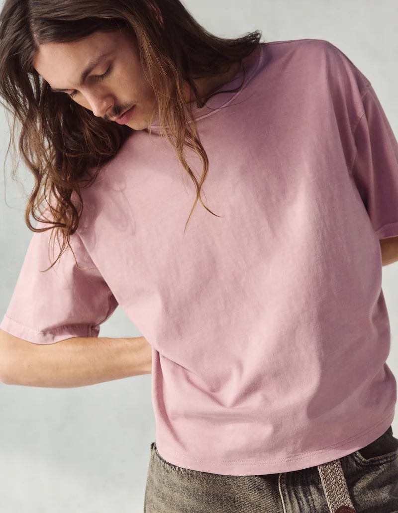PINK BOXY TEE