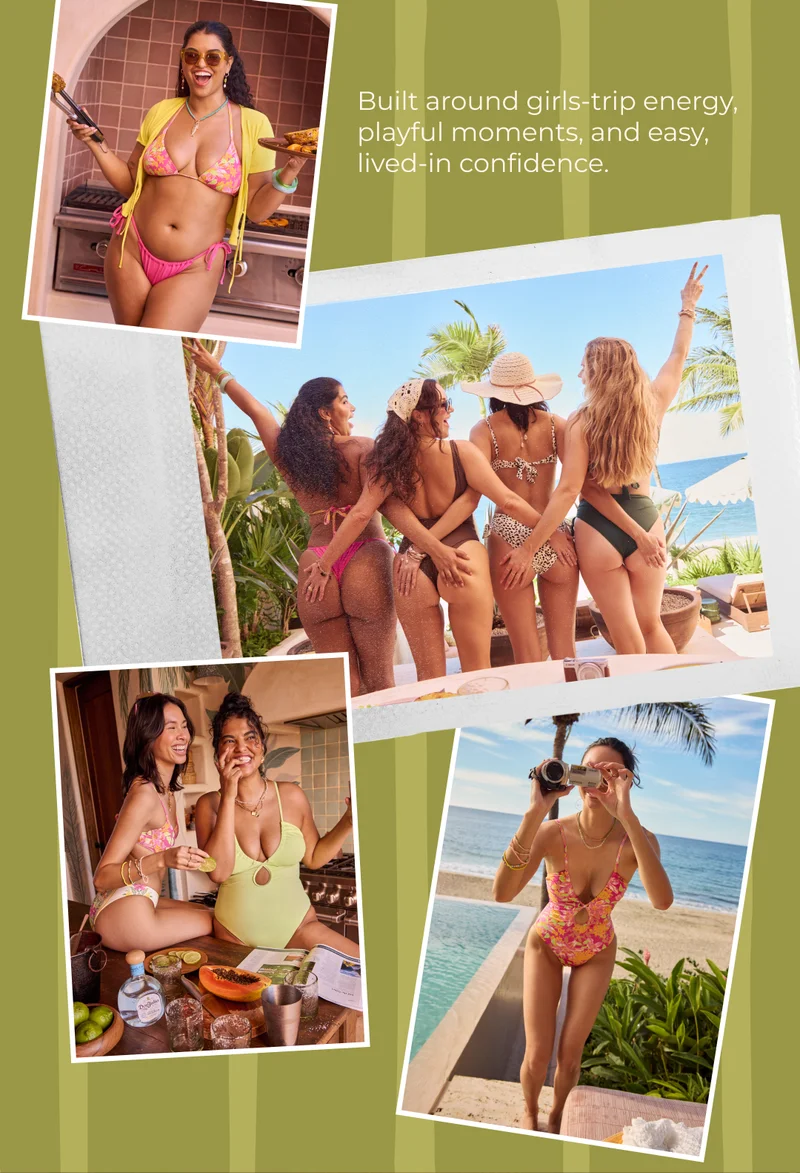 Built around girls-trip energy, playful moments, and easy, lived-in confidence.