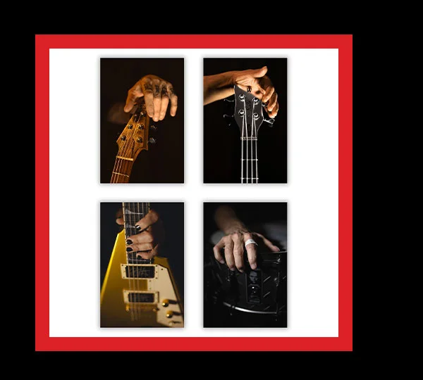 Band Hand Portrait Metal Set
