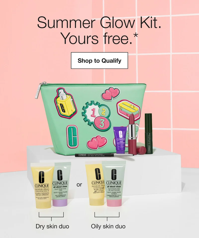 Summer Glow Kit. Yours free.* | Shop to Qualify | Dry skin duo or Oily skin duo