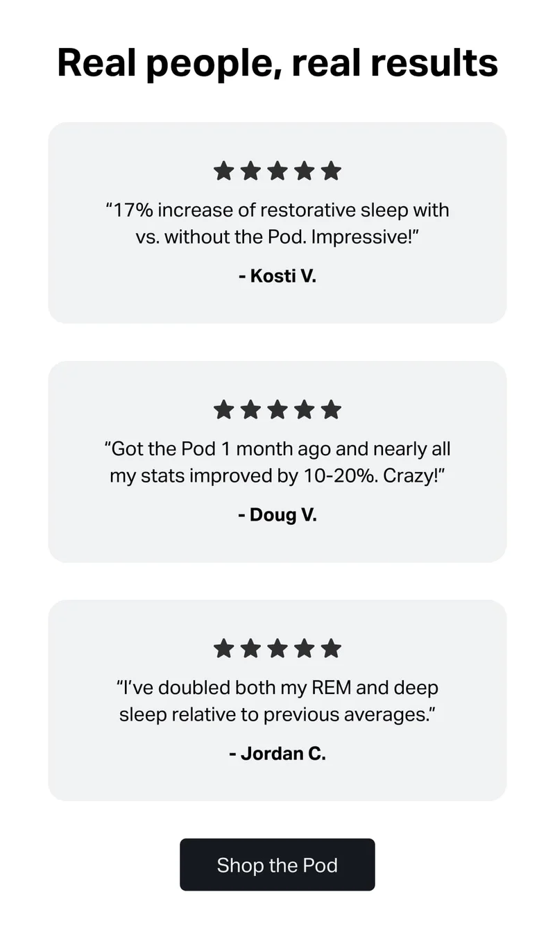 Real people, real results