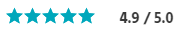 4.9/5 Star Rating