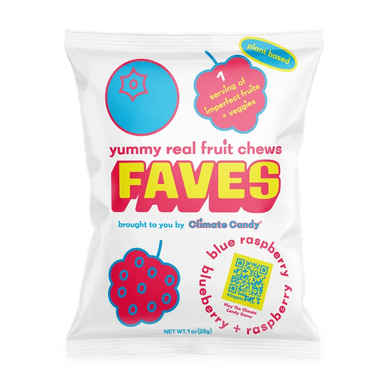 Image of FAVES Blueberry + Raspberry Real Fruit Chews (24-Pack)