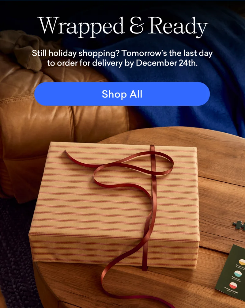 Shop now for delivery by December 24th