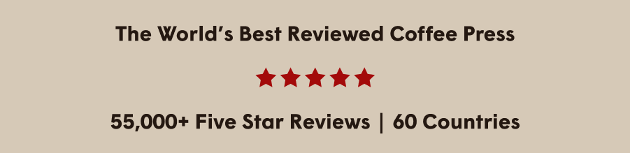 55,000+ five star reviews, 60 countries