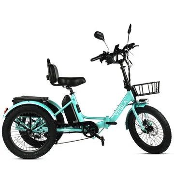 Vesla Folding Low-Step 750W E-Trike w/16MPH Speed & Accessories