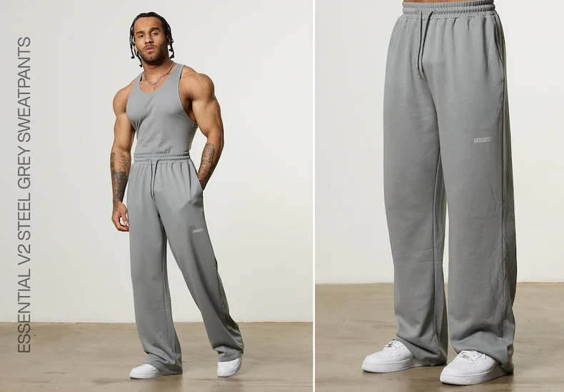 Vanquish Essential V2 Steel Grey Straight Leg Sweatpants
