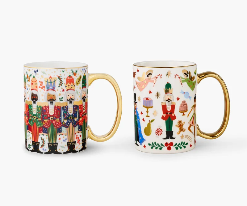 Image of Nutcracker Porcelain Mugs Gift Set