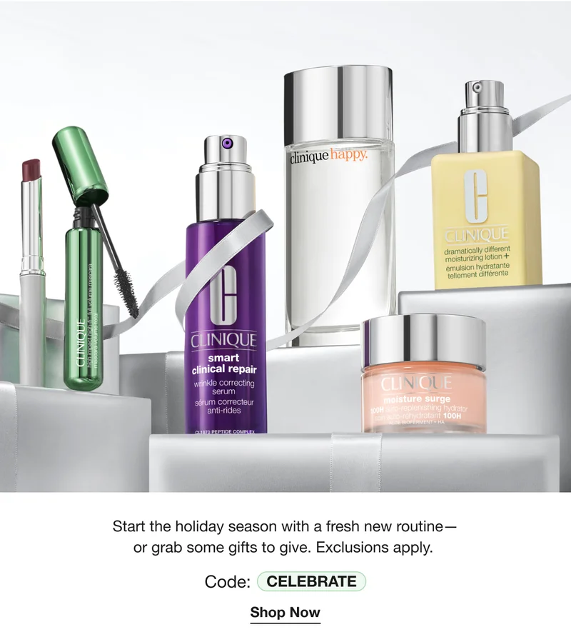 Start the holiday season with a fresh new routine— or grab some gifts to give. Exclusions apply.  | Code: discount code | Shop Now