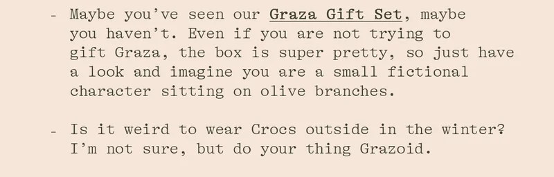 GRAZA GIFT SET
