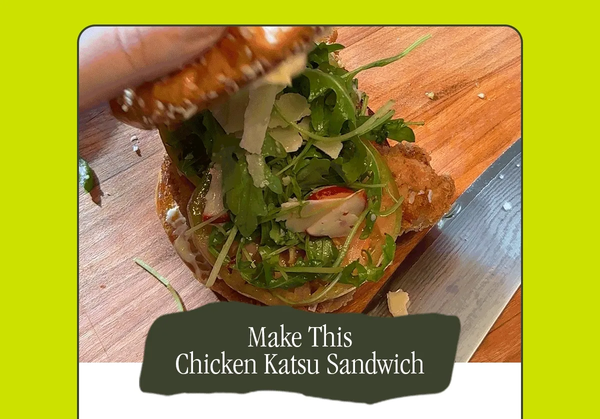 MAKE THIS CHICKEN KATSU SANDWICH
