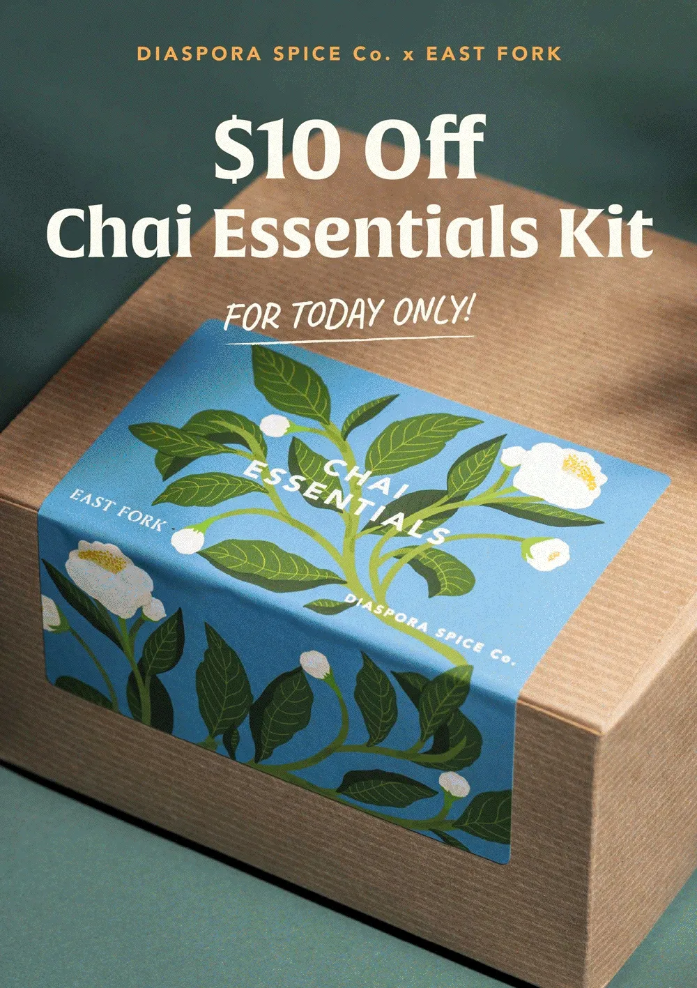 $10 Off Chai Essentials Kit. For Today Only