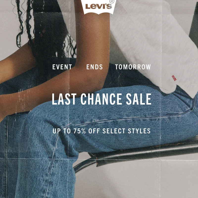 UP TO 75% OFF SELECT STYLES