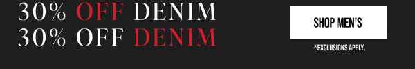 30% off Denim Shop Men's