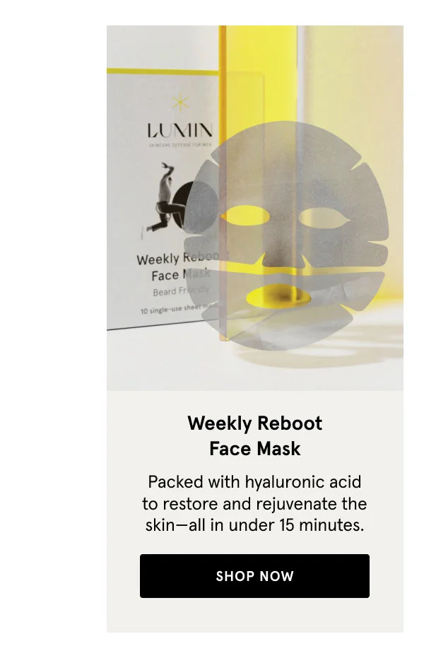 Weekly Reboot Face Mask - SHOP NOW