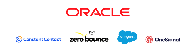 Litmus Live's sponsors - Oracle, Constant Contact, ZeroBounce, Salesforce, and OneSignal
