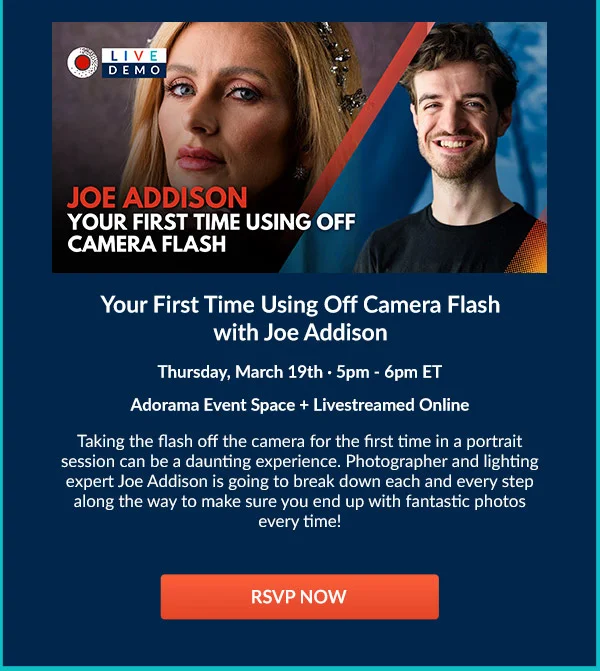 Your First Time Using Off Camera Flash with Joe Addison