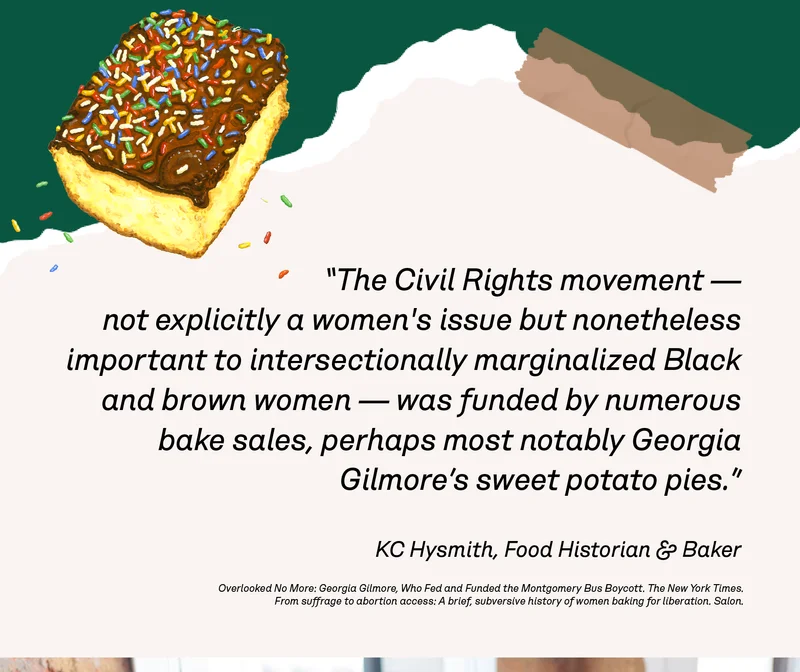 Did you know bake sales have long played a role in social movements?