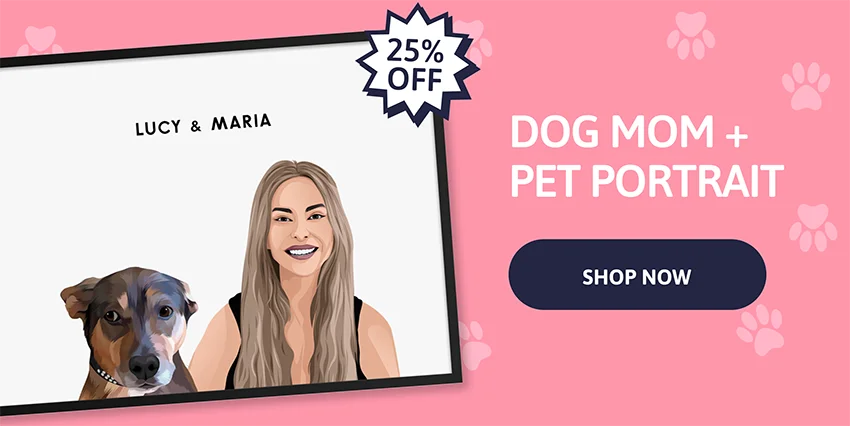 Dog Mom + Pet Together Portrait