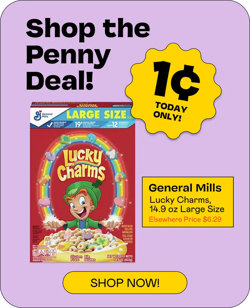 Shop the Penny Deal! Lucky Charms for 1¢
