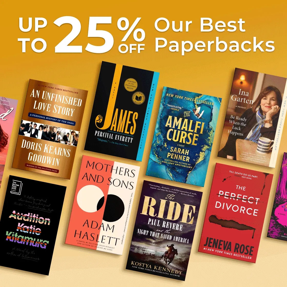 Up to 25% Off Our Best Paperbacks
