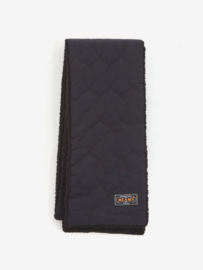 Image of Beams Plus Muffler Boa Quilting - Black