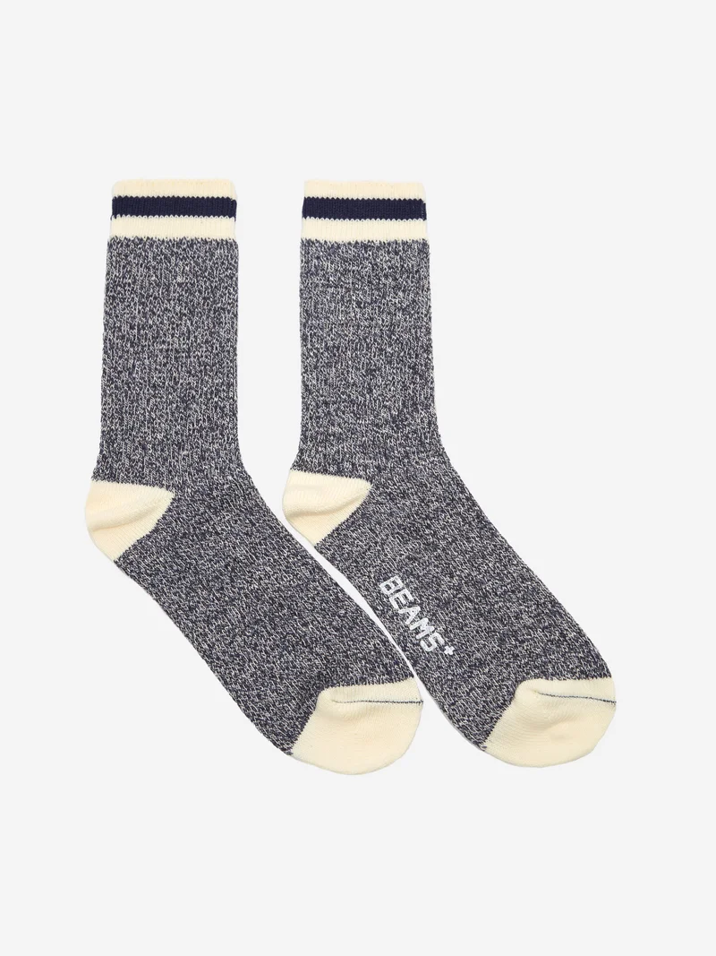 Image of Beams Plus Rag Socks - New Navy/Navy