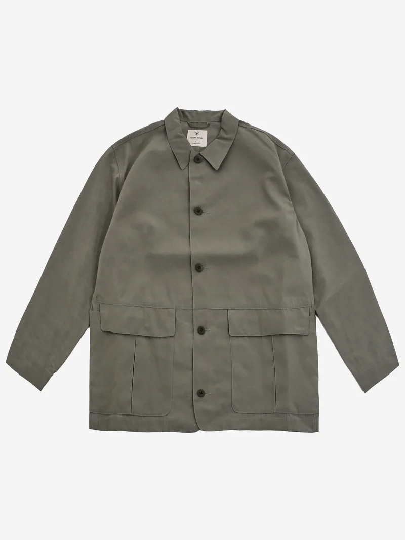 Image of Snow Peak Pe/Co Weather Jacket - Grey/Khaki