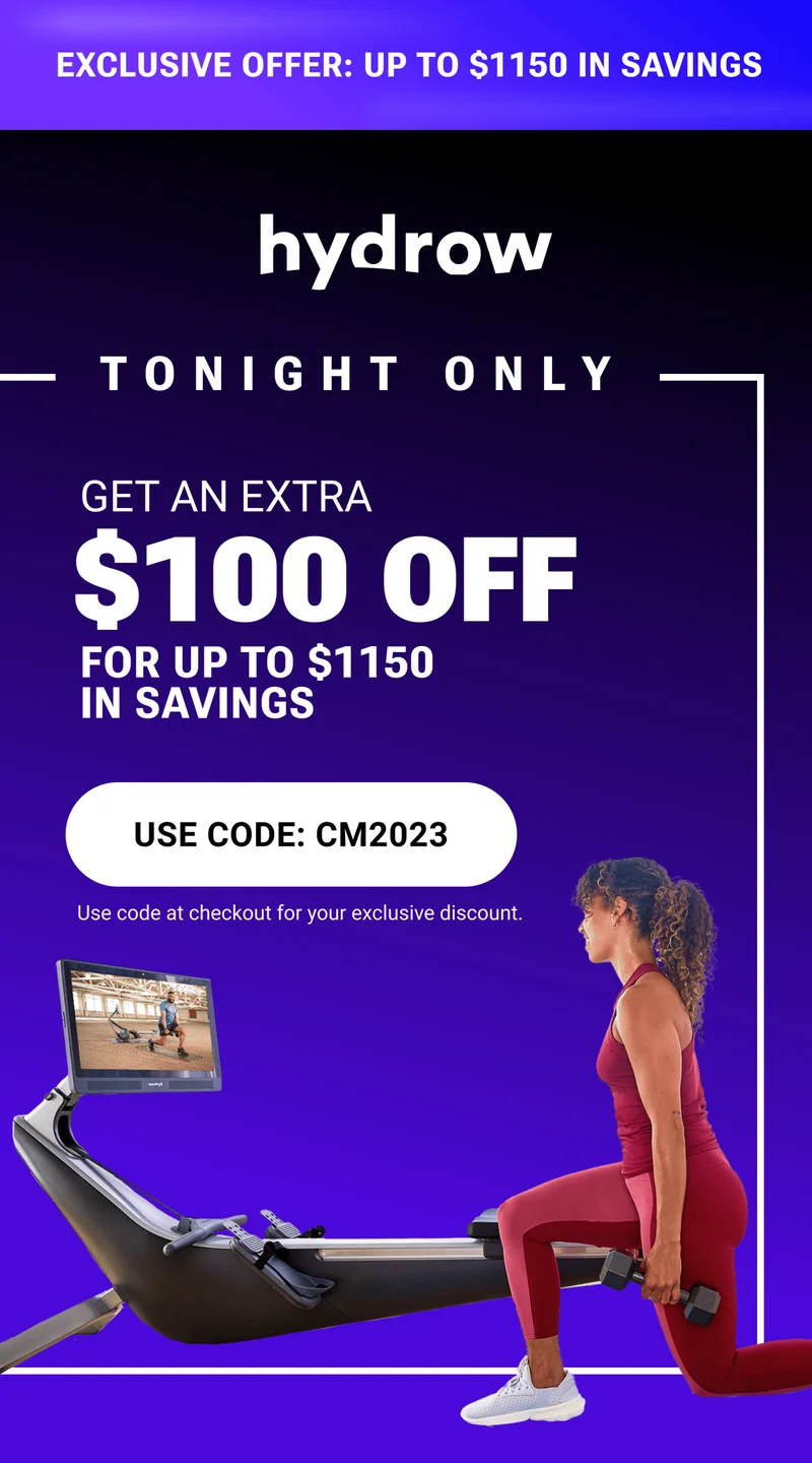 Exclusive offer: Up to $1150 in savings. Tonight only. Get an extra $100 off for up to $1150 in savings. Use Code: CM2023. Use code at checkout for our exclusive discount.