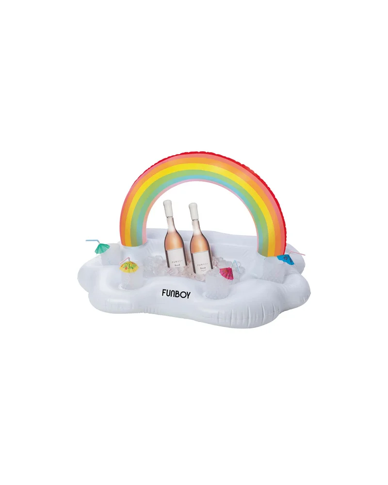 Image of Inflatable Cooler: Rainbow Cloud Floating Drink Station