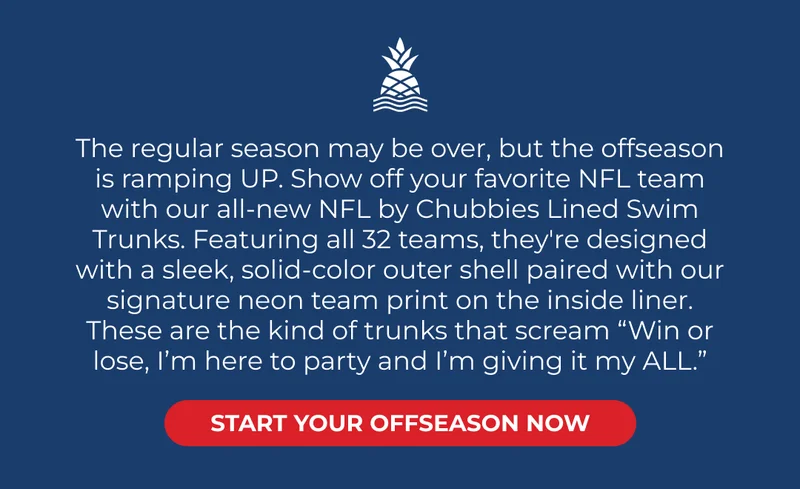 NEW NFL BY CHUBBIES SWIM TRUNKS
