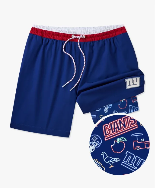NFL Lined Classic Swim Trunk: The Giants