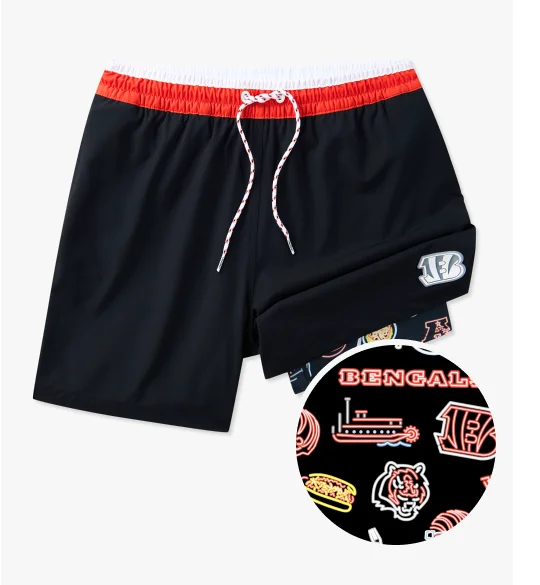 NFL Lined Classic Swim Trunk: The Bengals