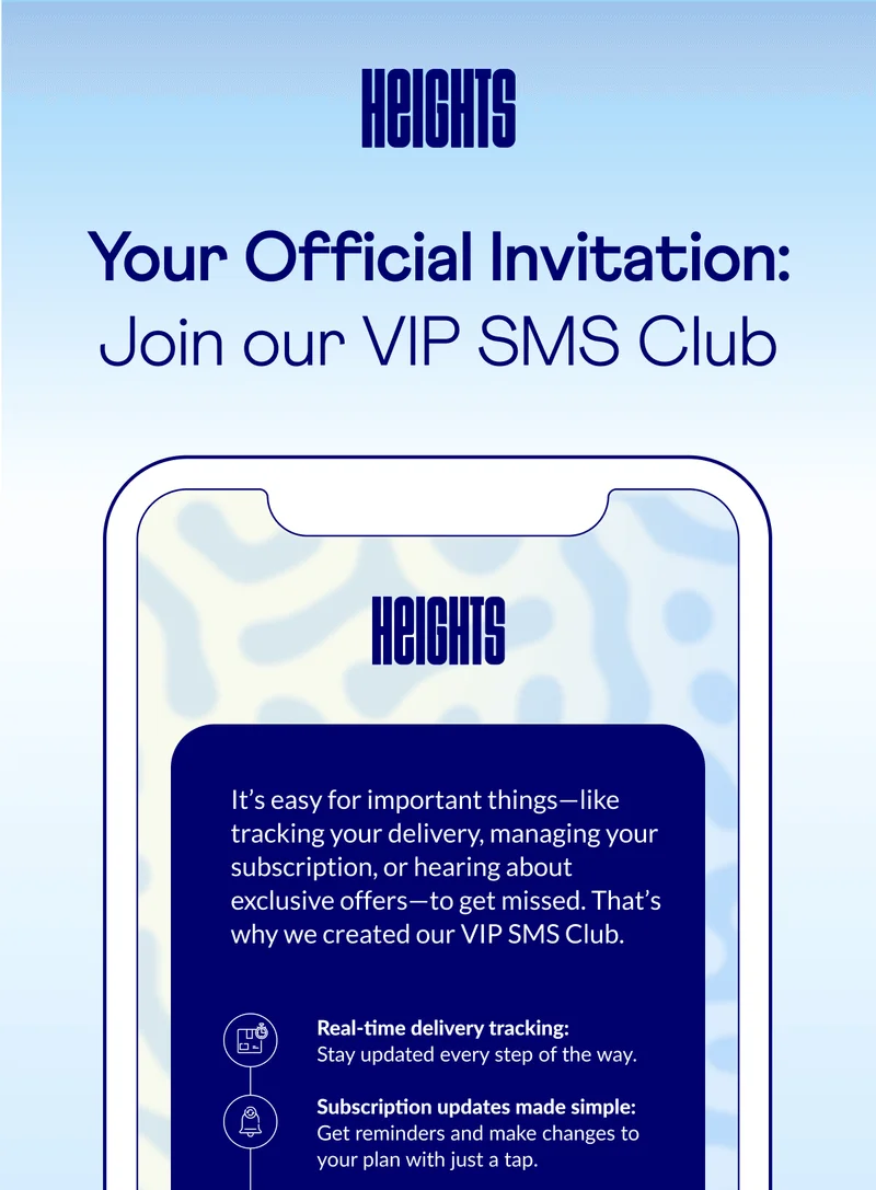 Your Official Invitation: Join our VIP SMS Club