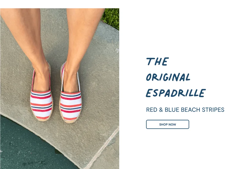 The Original Espadrille Red / Orange / Blue
