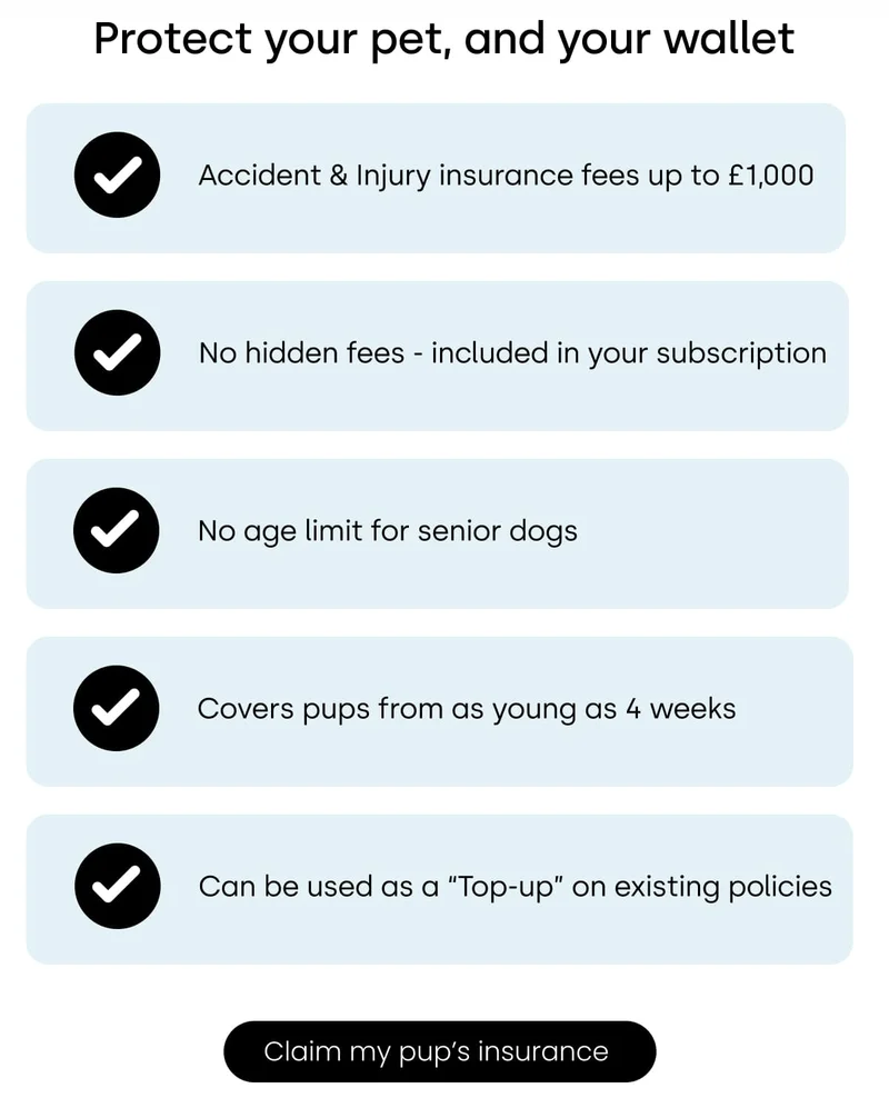 Claim my pup's insurance
