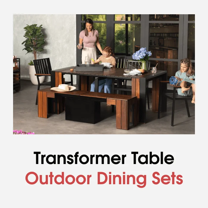 Transformer Table Outdoor Dining Sets