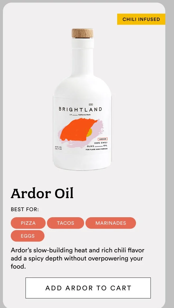 Ardor oil: best for pizza, tacos, marinates and eggs