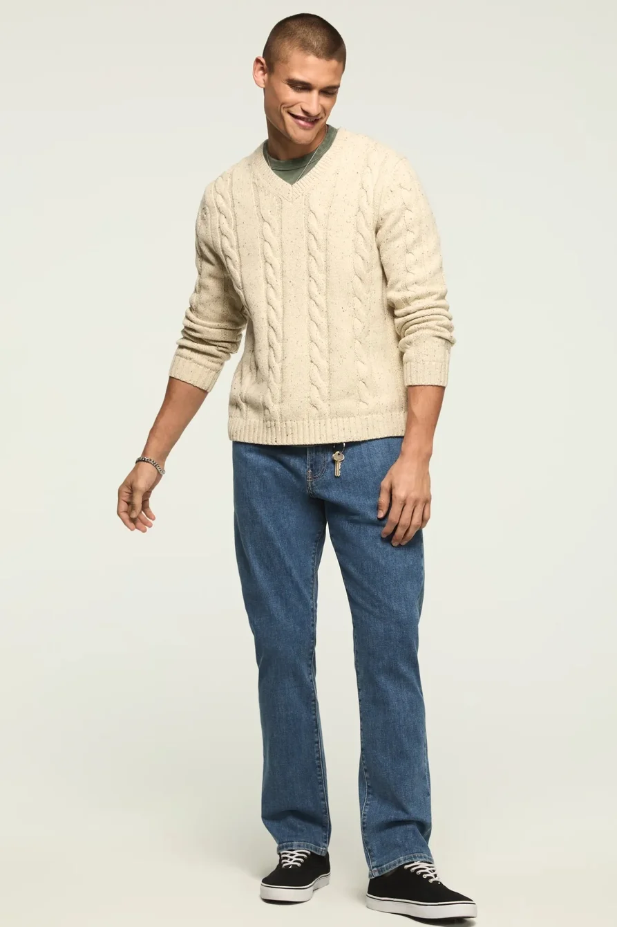 Image of Lucky Brand 410 Athletic Straight - Men's Pants Denim Straight Leg Jeans in Astroverse