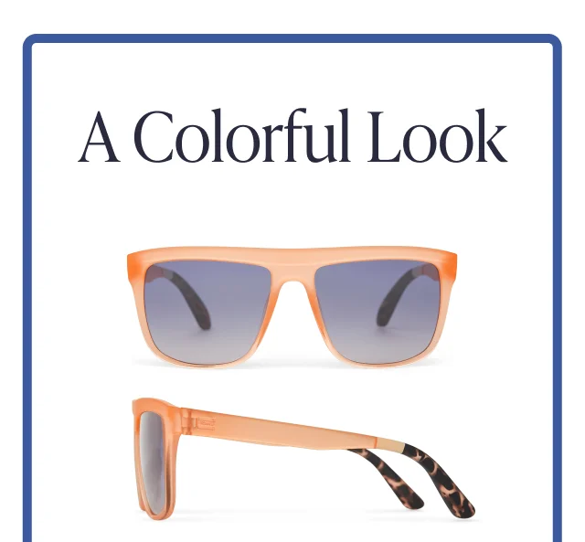 Jett Peach Blue Traveler Sunglasses - Image