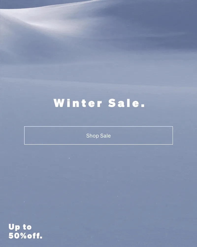 Winter Sale. Up to 50% off apparel. Up to 40% off underwear.