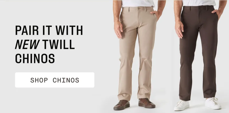 new twill chinos