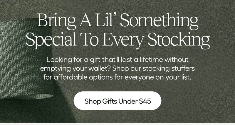 Bring A Lil' Something Special to Every Stocking- Shop Gifts Under $45