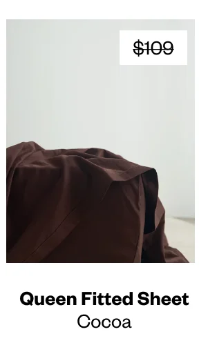 Queen Fitted Sheet (Cocoa) - Shop Now
